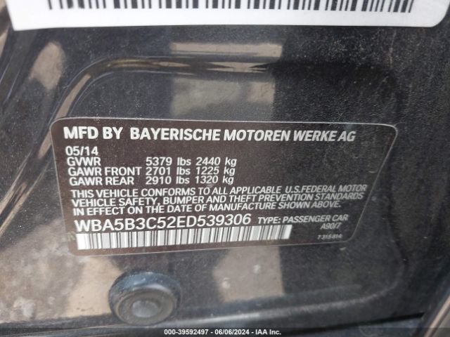 WBA5B3C52ED539306 BMW 535i Xdrive