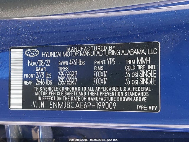 Hyundai TUCSON SEL 2023 5NMJBCAE6PH199009 Image 9