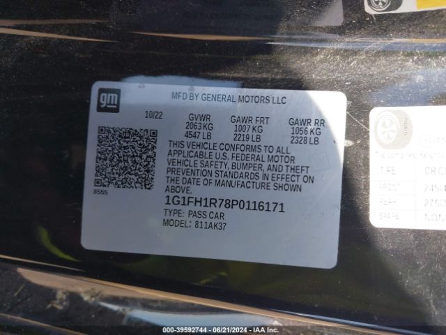 1G1FH1R78P0116171 Chevrolet Camaro Rwd  2ss