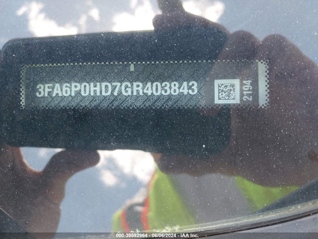 Ford FUSION SE 2016 3FA6P0HD7GR403843 Image 9