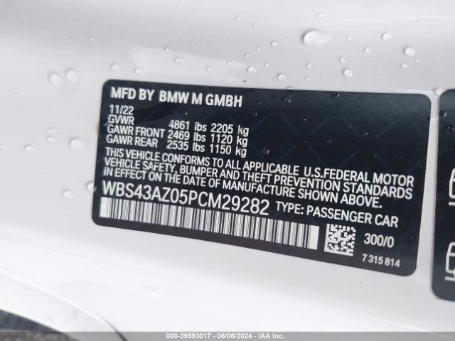 WBS43AZ05PCM29282 BMW M4 Competition Xdrive