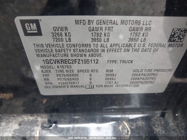 Chevrolet Silverado 1500 1lt 2015 1GCVKREC2FZ195112 Image 9