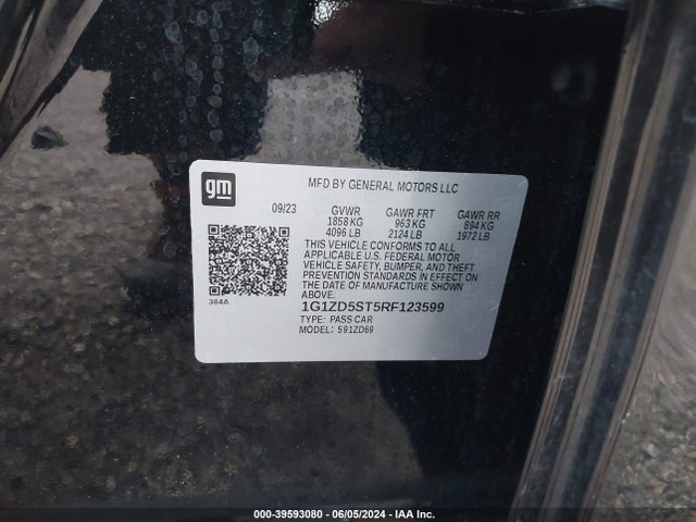 Chevrolet MALIBU LT 2024 1G1ZD5ST5RF123599 Image 9