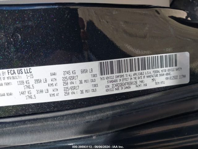 2C4RDGBGXFR690126 Dodge Grand Caravan American Value Pkg