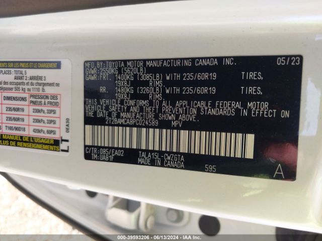 2T2BAMCA8PC024589 Lexus Rx 350 Premium
