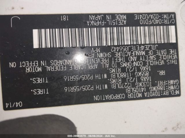 JTLZE4FE1EJ056442 Scion XB