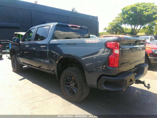 Chevrolet Silverado 1500 4wd  Short Bed Custom Trail Boss 2021 1GCPYCEF2MZ220179 Image 3