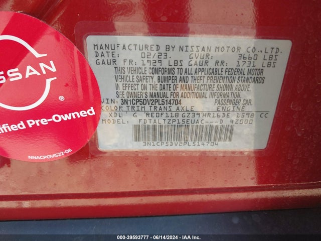 Nissan Kicks Sr Xtronic Cvt 2023 3N1CP5DV2PL514704 Image 9