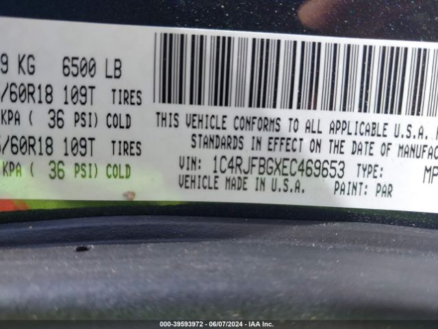 2014 JEEP GRAND CHEROKEE 1C4RJFBGXEC469653 Photo 8