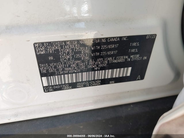 Toyota RAV4 LE 2023 2T3H1RFV6PW287177 Image 9
