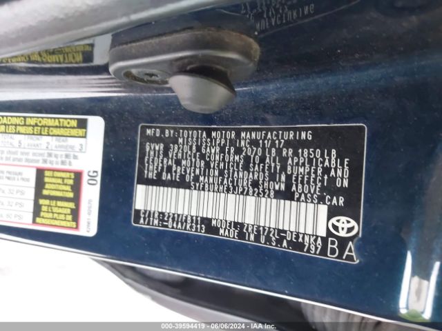 2018 TOYOTA COROLLA 5YFBURHE3JP782528 Photo 8