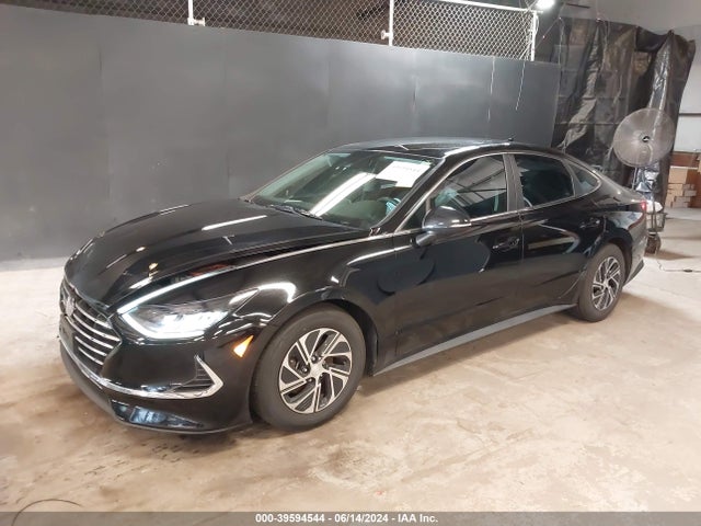 Hyundai Sonata Blue 2021 KMHL24JJ9MA033418 Image 2