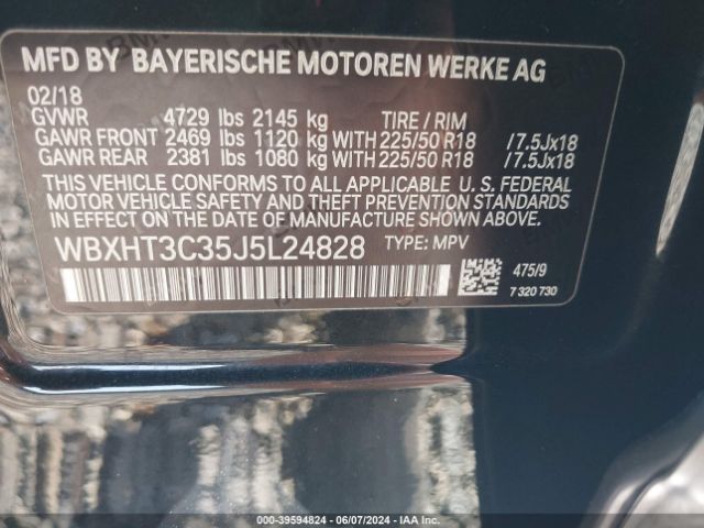 2018 BMW X1 WBXHT3C35J5L24828 Photo 8