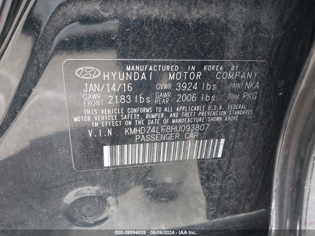Hyundai ELANTRA SE 2017 KMHD74LF8HU093807 Image 9