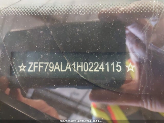 Продажа на аукционе авто 2017 Ferrari 488 Gtb, vin: ZFF79ALA1H0224115, номер лота: 39595228