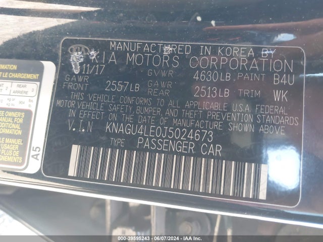 KIA Optima Hybrid Ex 2018 KNAGU4LE0J5024673 Image 9
