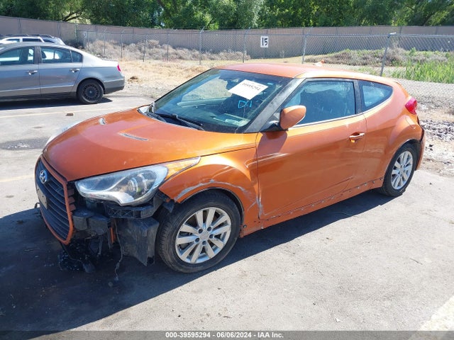 Hyundai Veloster Turbo W/black 2014 KMHTC6AE1EU195149 Image 2