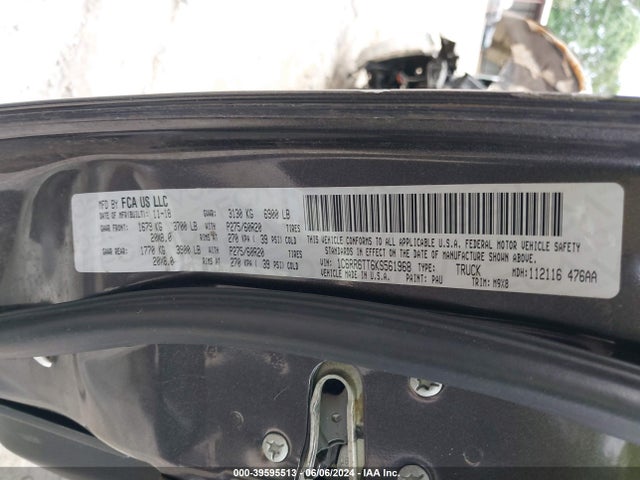 1C6RR6TT6KS561968 RAM 1500 Classic Big Horn  4x2 6'4 Box