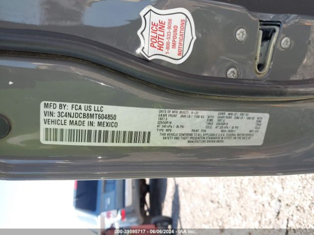 3C4NJDCB8MT604850 Jeep Compass Limited 4x4