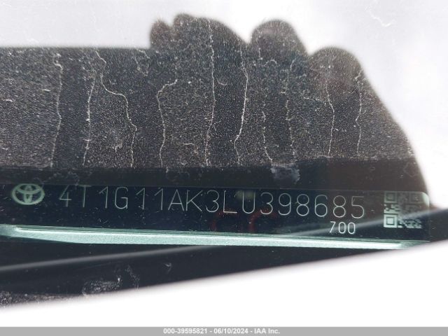 4T1G11AK3LU398685 Toyota CAMRY SE