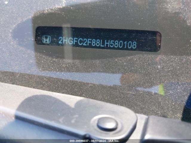 2HGFC2F88LH580108 Honda Civic Sport