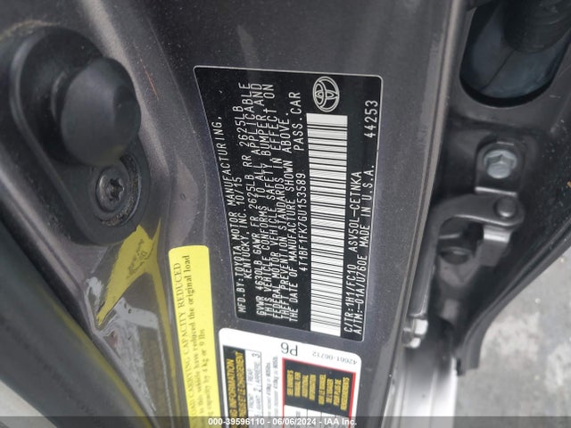 Toyota CAMRY LE 2016 4T1BF1FK7GU153589 Image 9