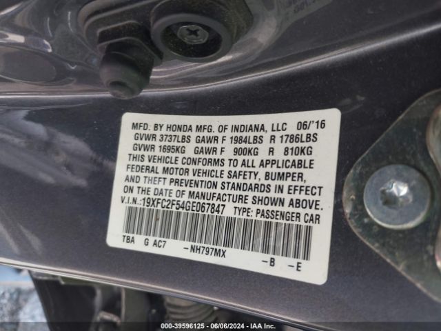 19XFC2F54GE067847 Honda Civic Lx