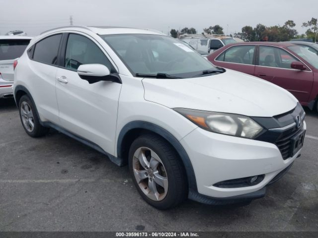 Auction sale of the 2016 Honda Hr-v Ex-l, vin: 3CZRU5H72GM701571, lot number: 39596173