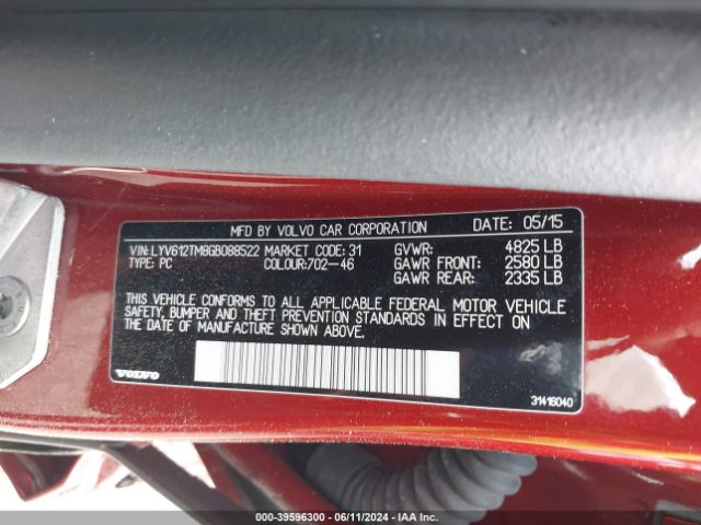 LYV612TM8GB088522 Volvo S60 Inscription T5 Platinum