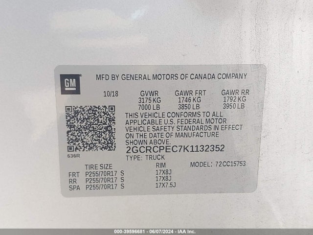 Chevrolet Silverado 1500 Ld Lt 2019 2GCRCPEC7K1132352 Image 9
