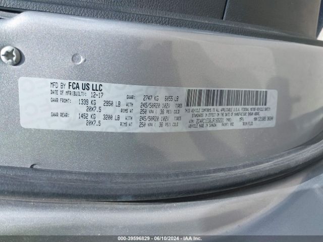 2C4RC1EG6JR165231 Chrysler Pacifica Touring L Plus