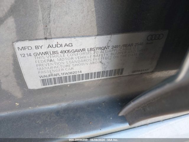 WAUFFAFL1FA082014 Audi A4 2.0t Premium