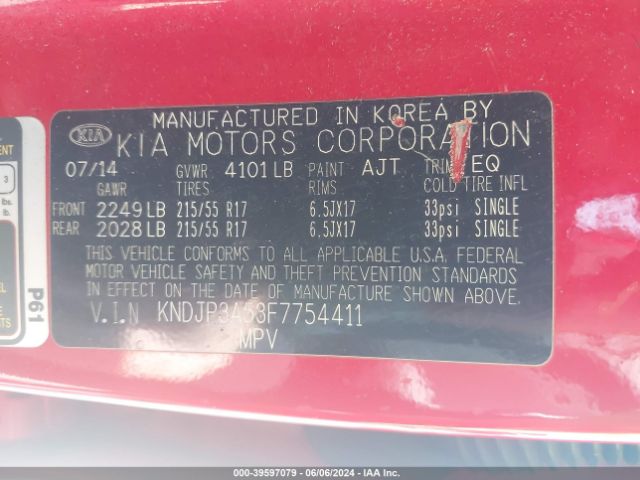 KNDJP3A53F7754411 KIA SOUL +
