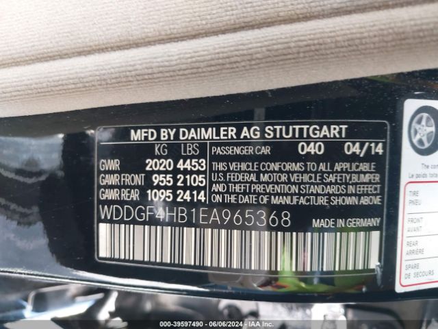 WDDGF4HB1EA965368 Mercedes-Benz C 250 Luxury/sport