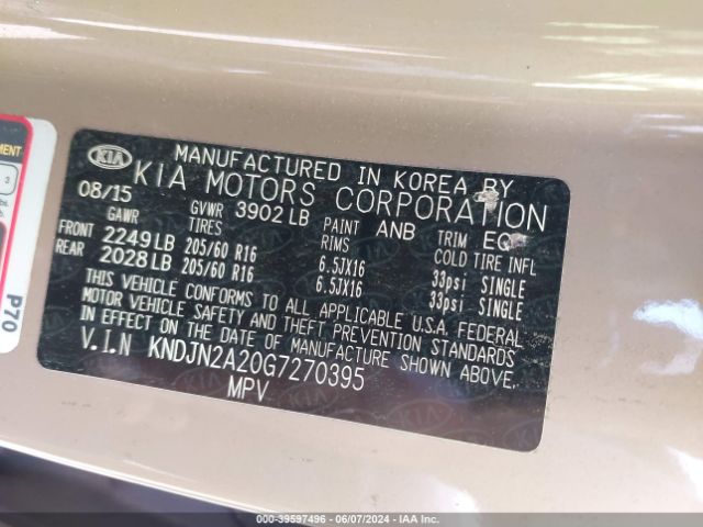 KNDJN2A20G7270395 KIA Soul