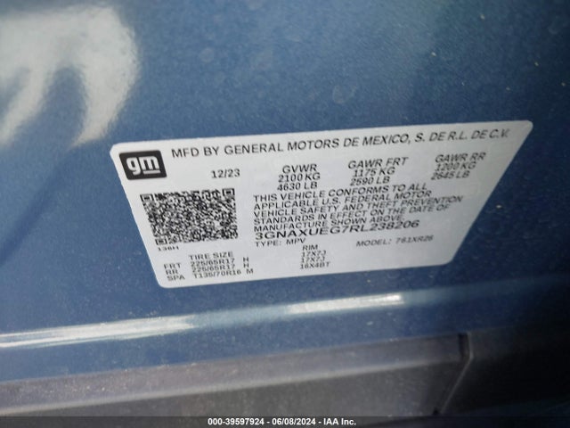 Chevrolet Equinox Awd Lt 2024 3GNAXUEG7RL238206 Image 9