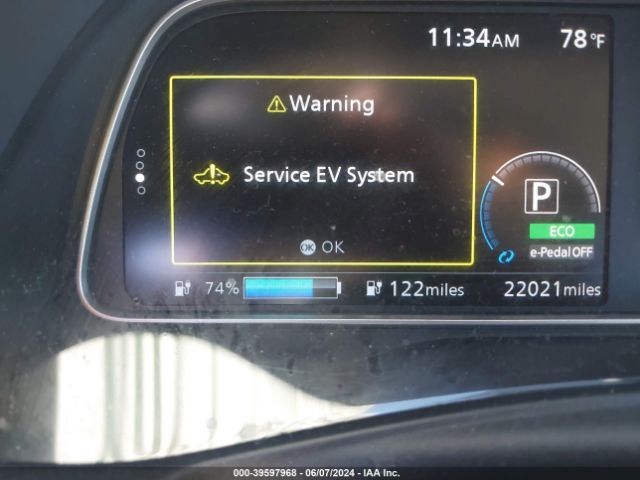 1N4AZ1CV7MC554184 Nissan Leaf Sv 40 Kwh