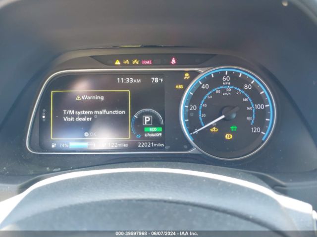 1N4AZ1CV7MC554184 Nissan Leaf Sv 40 Kwh