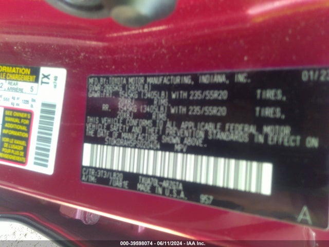 Toyota Highlander Limited 2023 5TDKDRAH5PS020404 Image 9