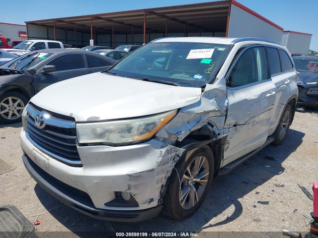 Toyota Highlander Xle V6 2014 5TDKKRFH3ES015617 Image 6