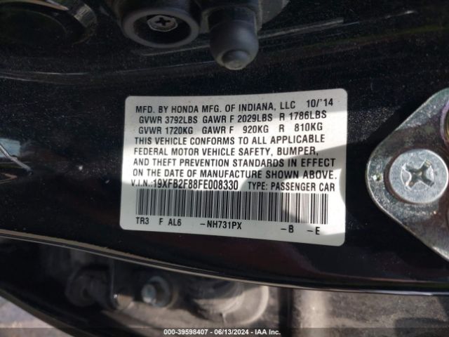 19XFB2F88FE008330 Honda CIVIC EX
