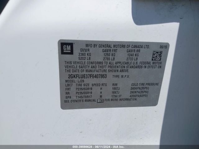 2GKFLUE37F6407863 GMC Terrain Denali
