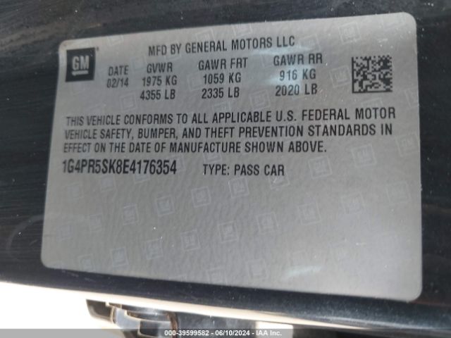 1G4PR5SK8E4176354 Buick Verano Convenience Group