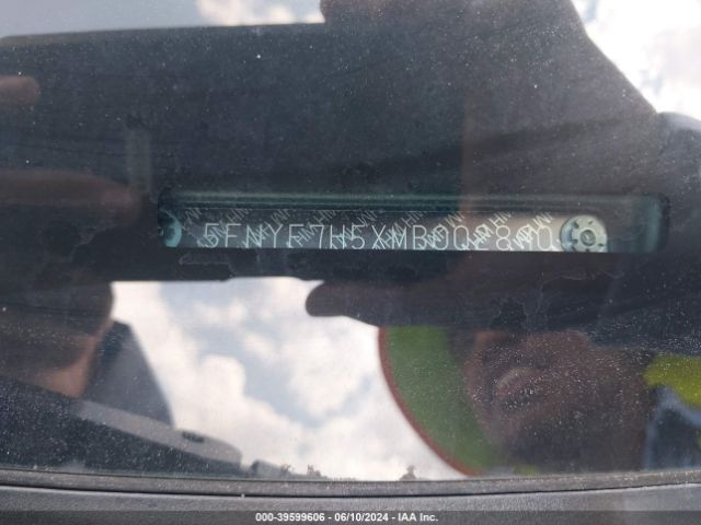 5FNYF7H5XMB002890 Honda Passport 2wd Ex-l