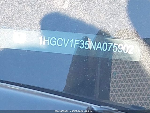 1HGCV1F35NA075902 Honda Accord Sport