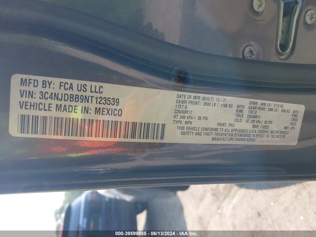 Jeep Compass Latitude 4x4 2022 3C4NJDBB9NT123539 Image 9