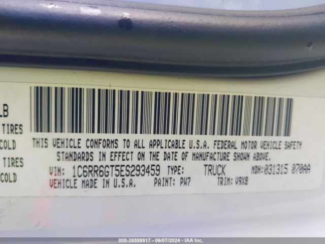 1C6RR6GT5ES293459 RAM 1500 Slt