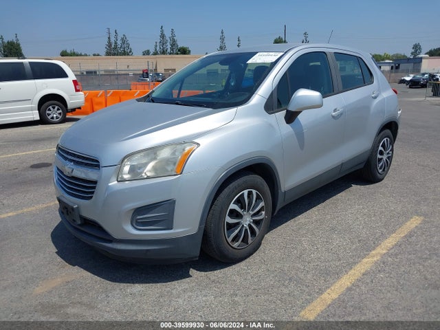 Chevrolet Trax 1ls 2015 KL7CJKSB7FB098328 Image 2