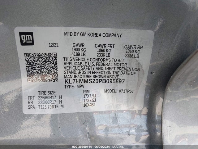 Chevrolet Trailblazer Fwd Ls 2023 KL79MMS20PB095897 Image 9