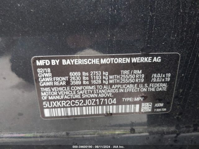 5UXKR2C52J0Z17104 BMW X5 Sdrive35i